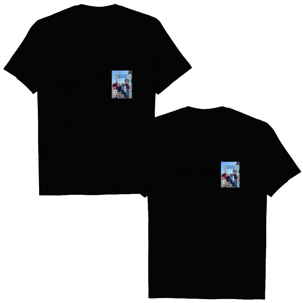 Discover Drive Safe Daddy We Love You - Personalized Leather Photo Keychain Double Sided T-Shirts