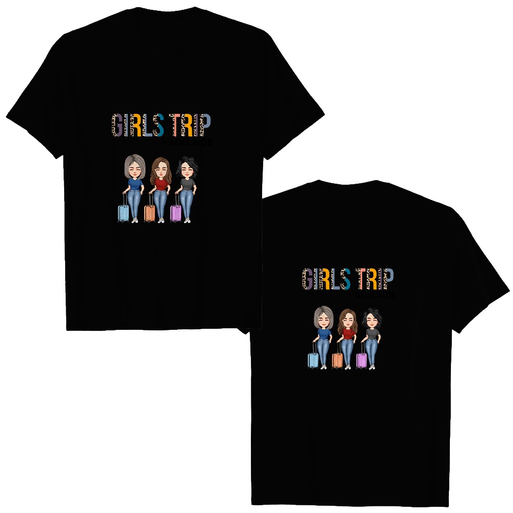 Discover It's Girls Trip - Personalized Double Sided T-Shirts