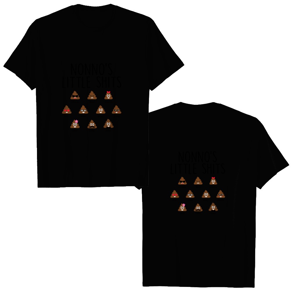 Discover Daddy Little Shit Father's Day Personalized Custom Double Sided T-Shirts