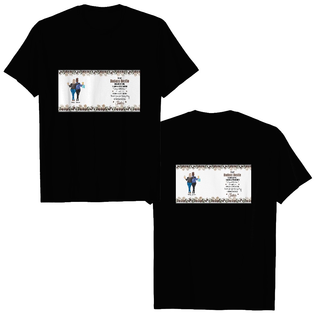 Discover Because Of You I Laugh A Little Harder Friendship - Personalized Clear Glass Cup Double Sided T-Shirts