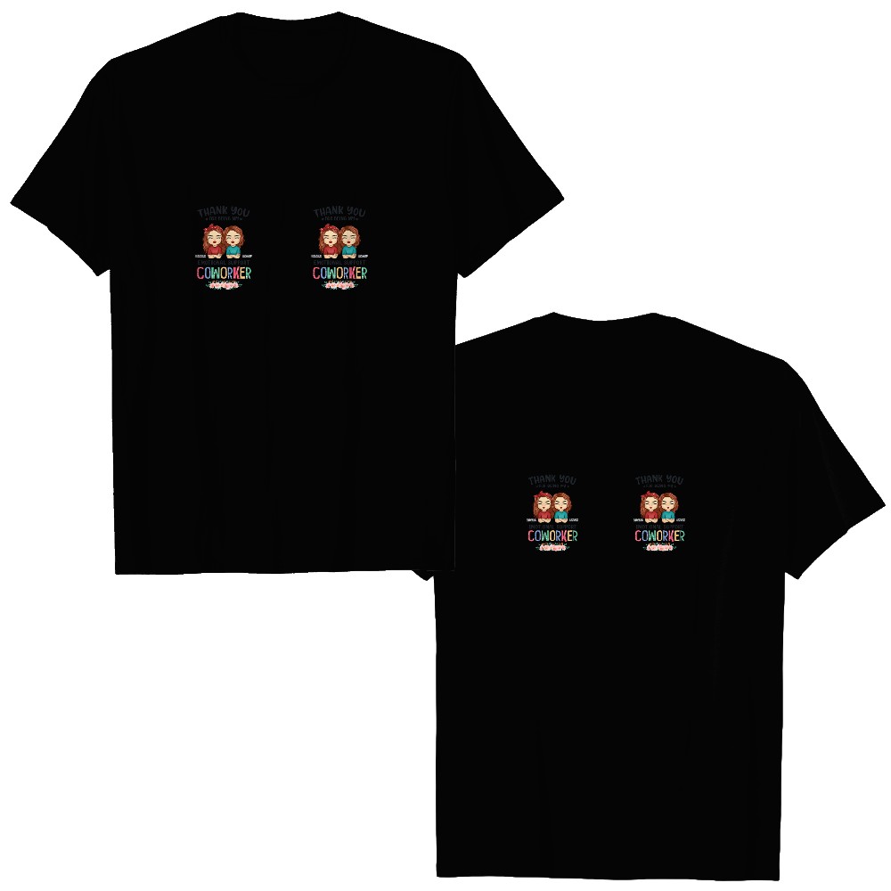 Discover You're The Best Emotional Support Coworker - Personalized Glass Cup, Iced Coffee Cup Double Sided T-Shirts