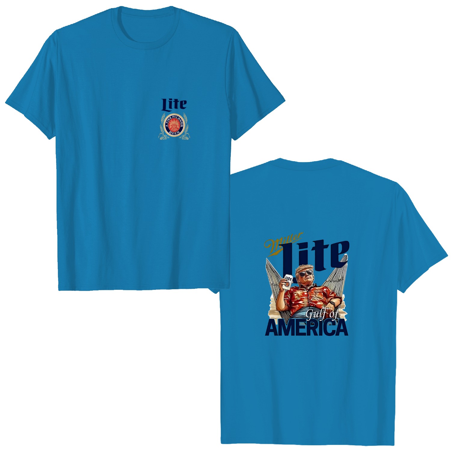 Miller-lite Gulf Of America Shirt, Summer Gulf Of America Patriotic Trump Shirt