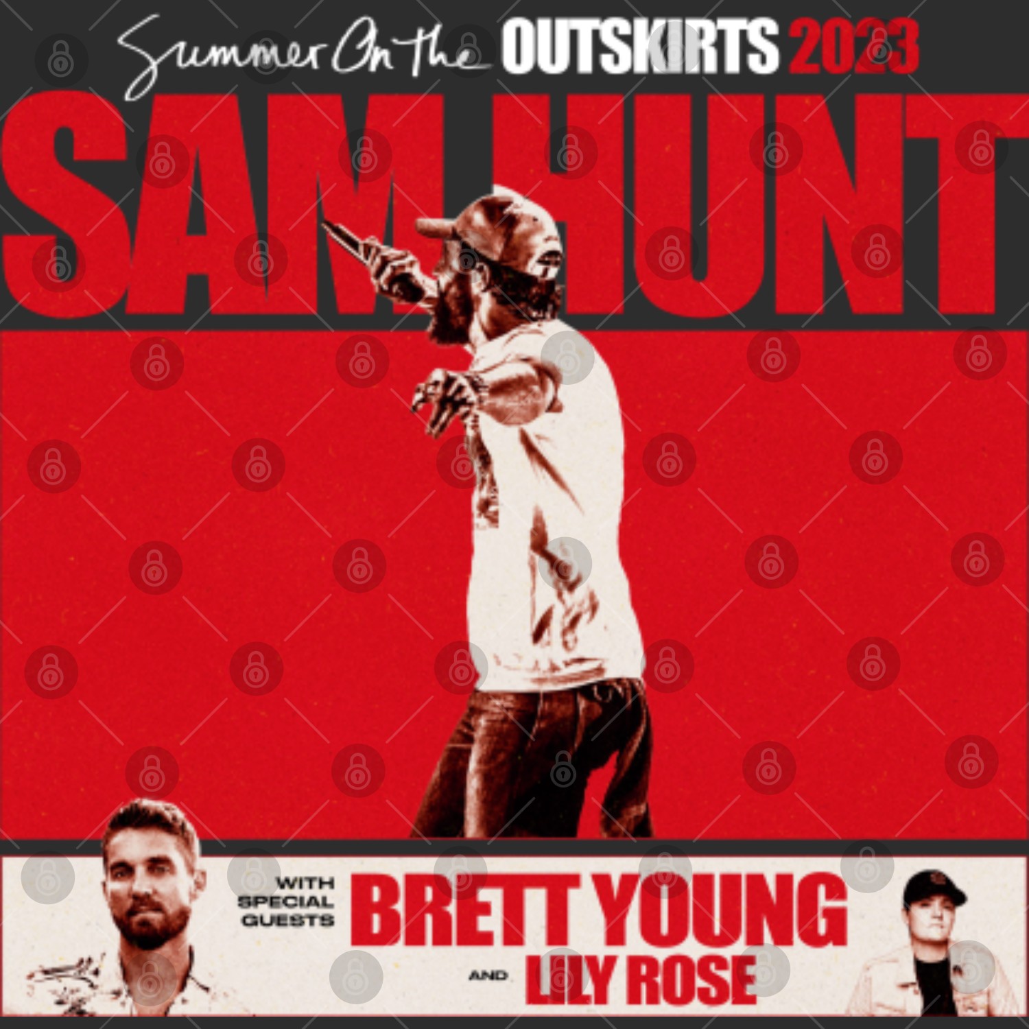 Sam Hunt Summer On The Outskirt 2023 Personalized Baseball Jersey