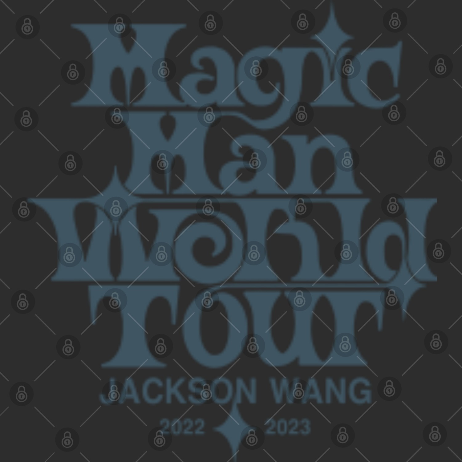 KPOP Jackson Wang Magic Man Concert T-Shirt Unisex Letter Printing