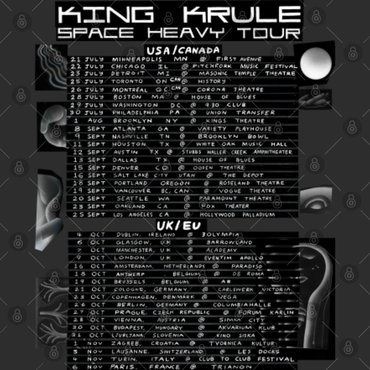 T-shirt King Krule Space Heavy - Personnalisable - Tailles S à 3XL - Noir Coton - Neuf Avec étiquettes