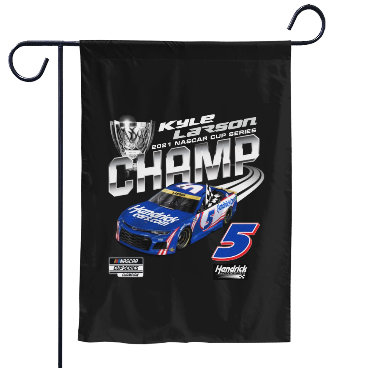 Kyle Larson Championship Garden Flags