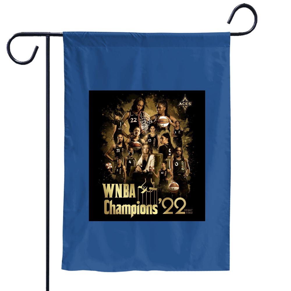 2022 WNBA Champions Las Vegas Aces Garden Flags