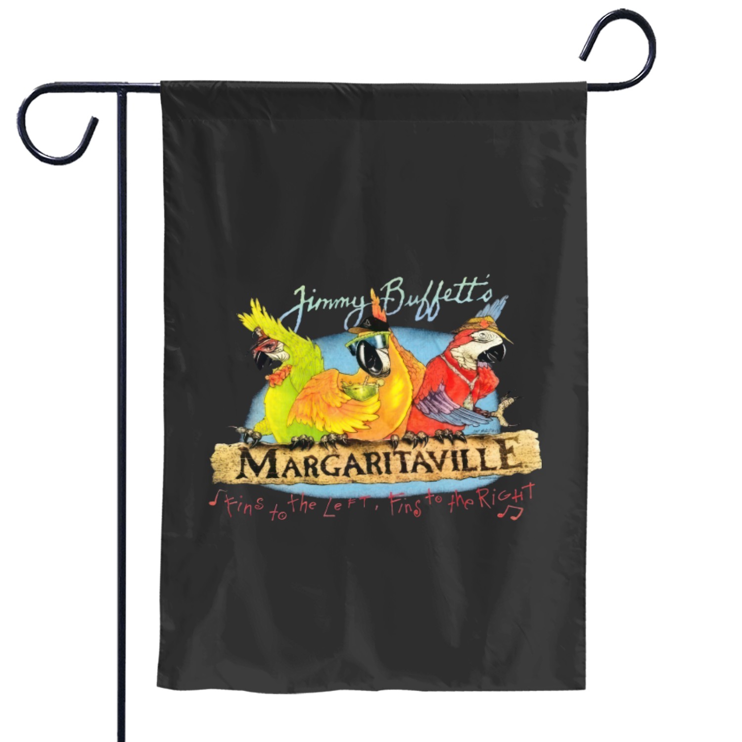 Jimmy Buffett's Margaritaville Garden Flags, Rare Jimmy Buffett Tour Garden Flags