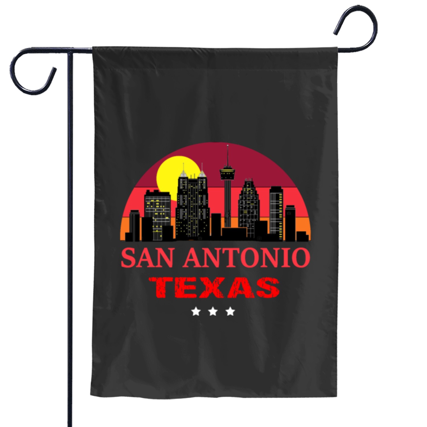 Vintage San Antonio Usa Souvenir Garden Flags