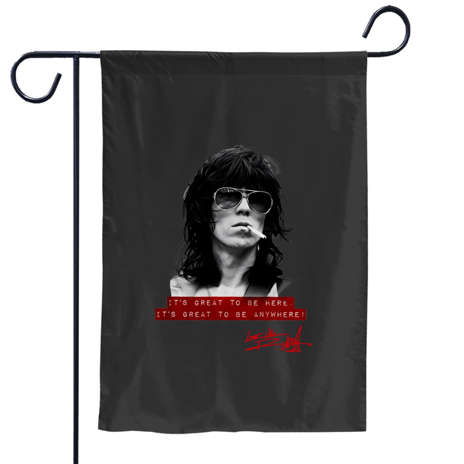Keith Richards Famous Quotes - Unisex Fashion Garden Flags