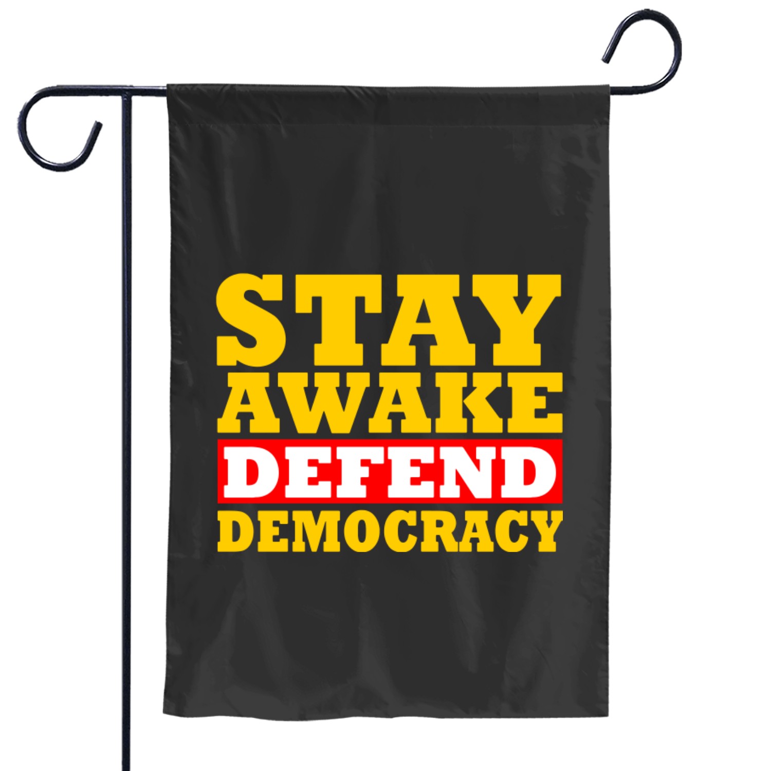 Defend Democracy Garden Flags