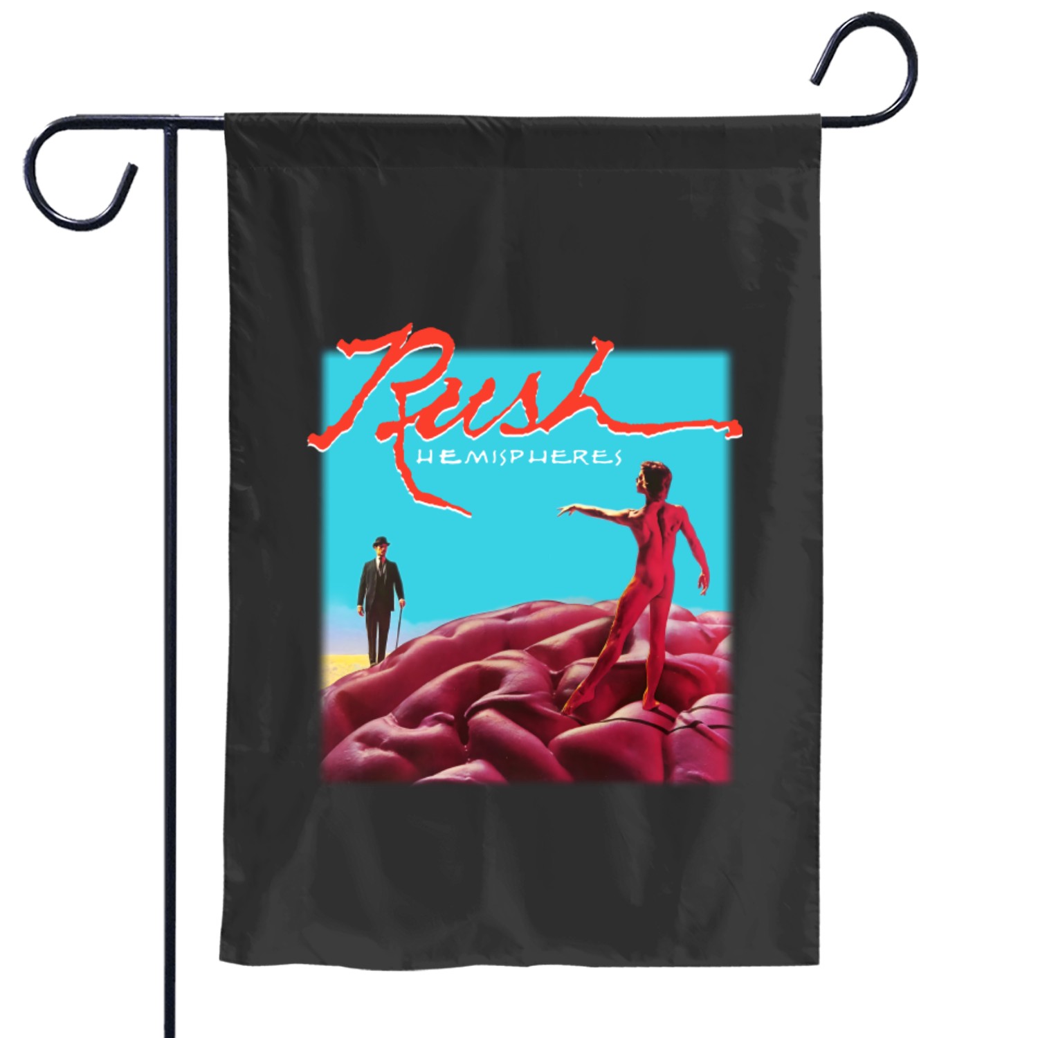 Rush Hemispheres Album Cover Garden Flags