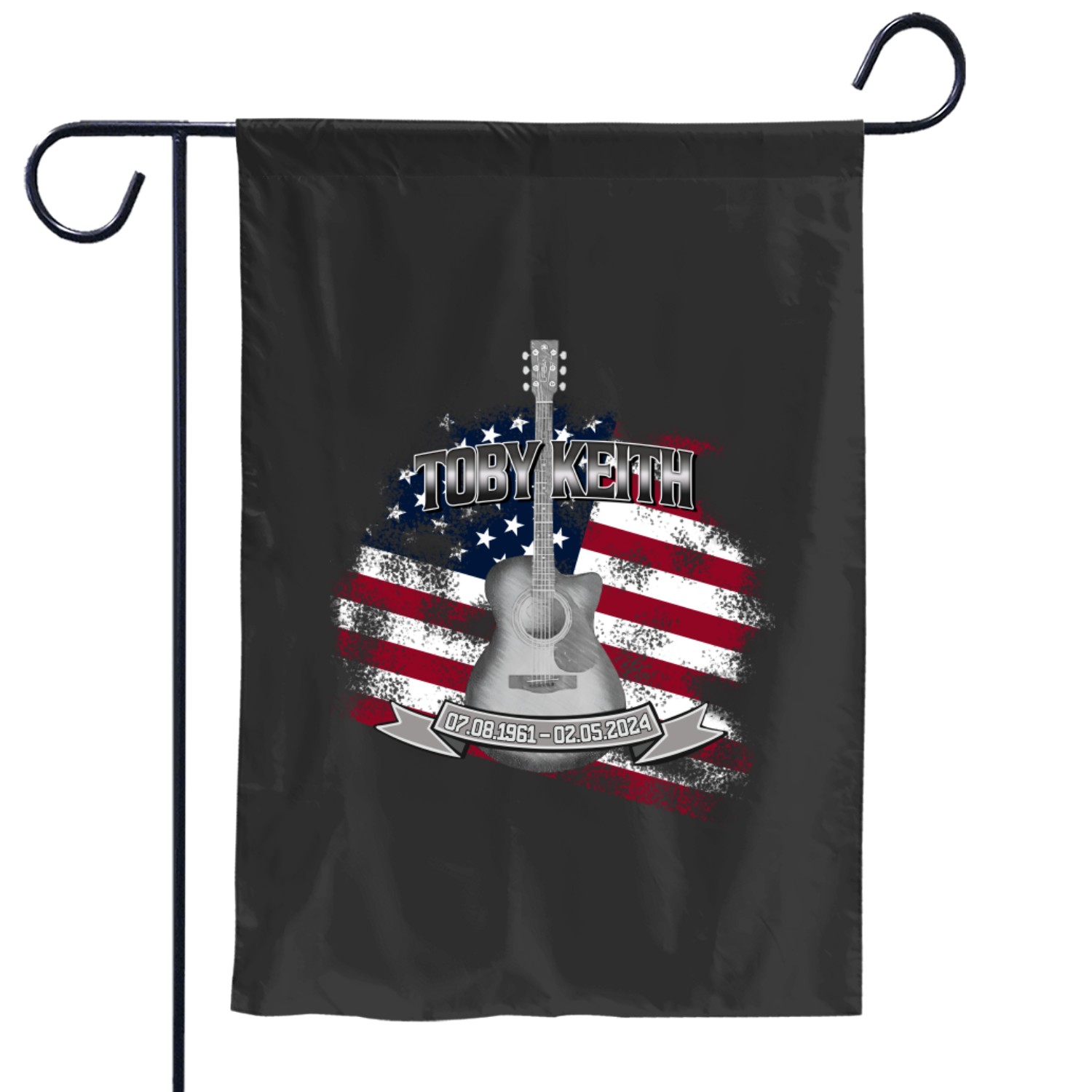 Toby Keith Tribute Garden Flags, American Soldier Memorial Garden Flags, Thoughtful Gift For Music Lover