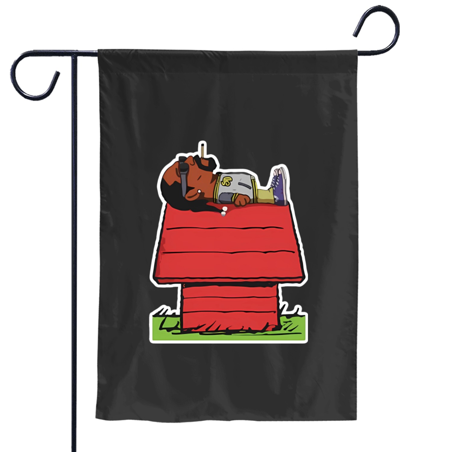 Snoop Dogg & Snoopy Parody Graphic Garden Flags