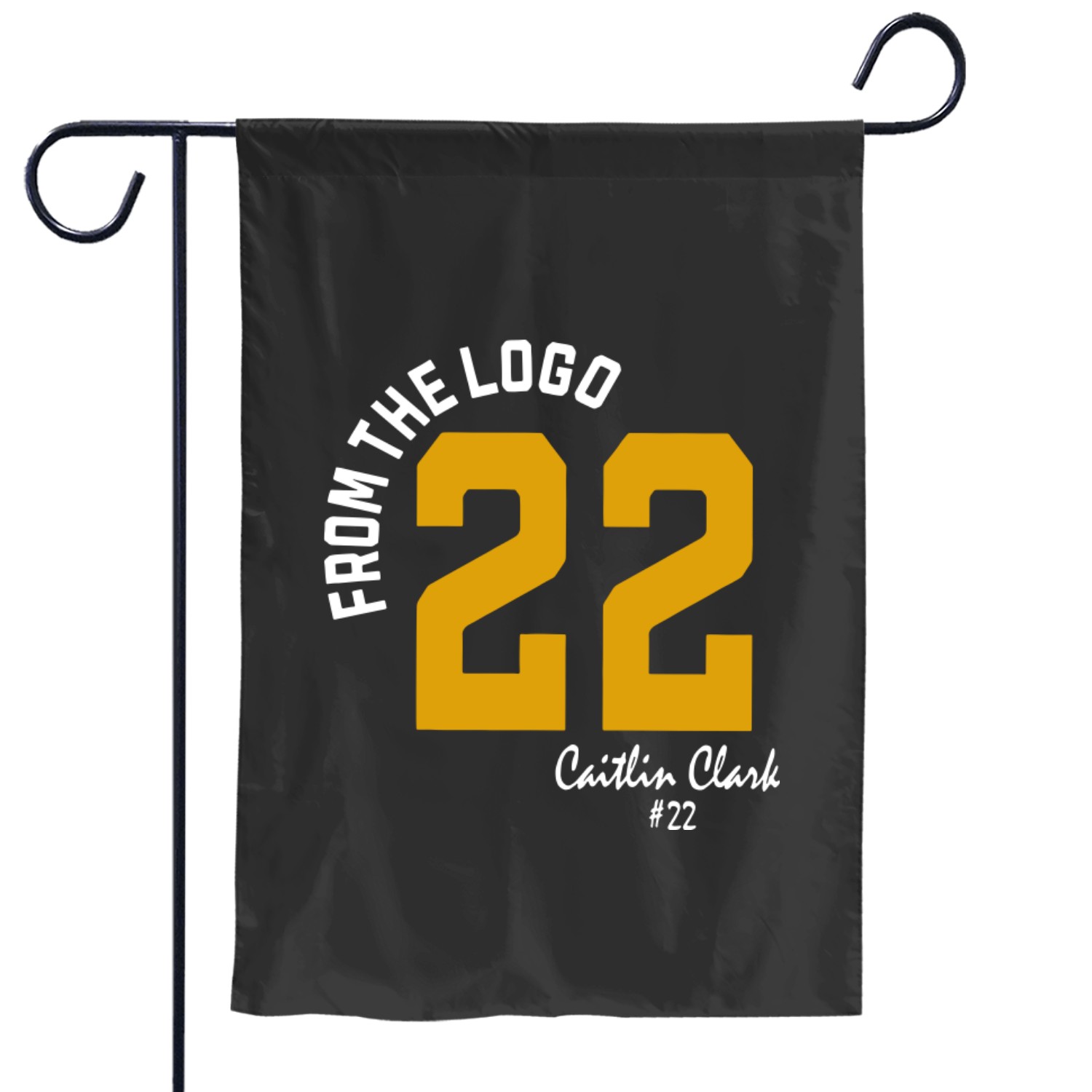 From The Logo 22 Caitlin Clark Youth Garden Flags, Caitlin Clark Basketball Garden Flags
