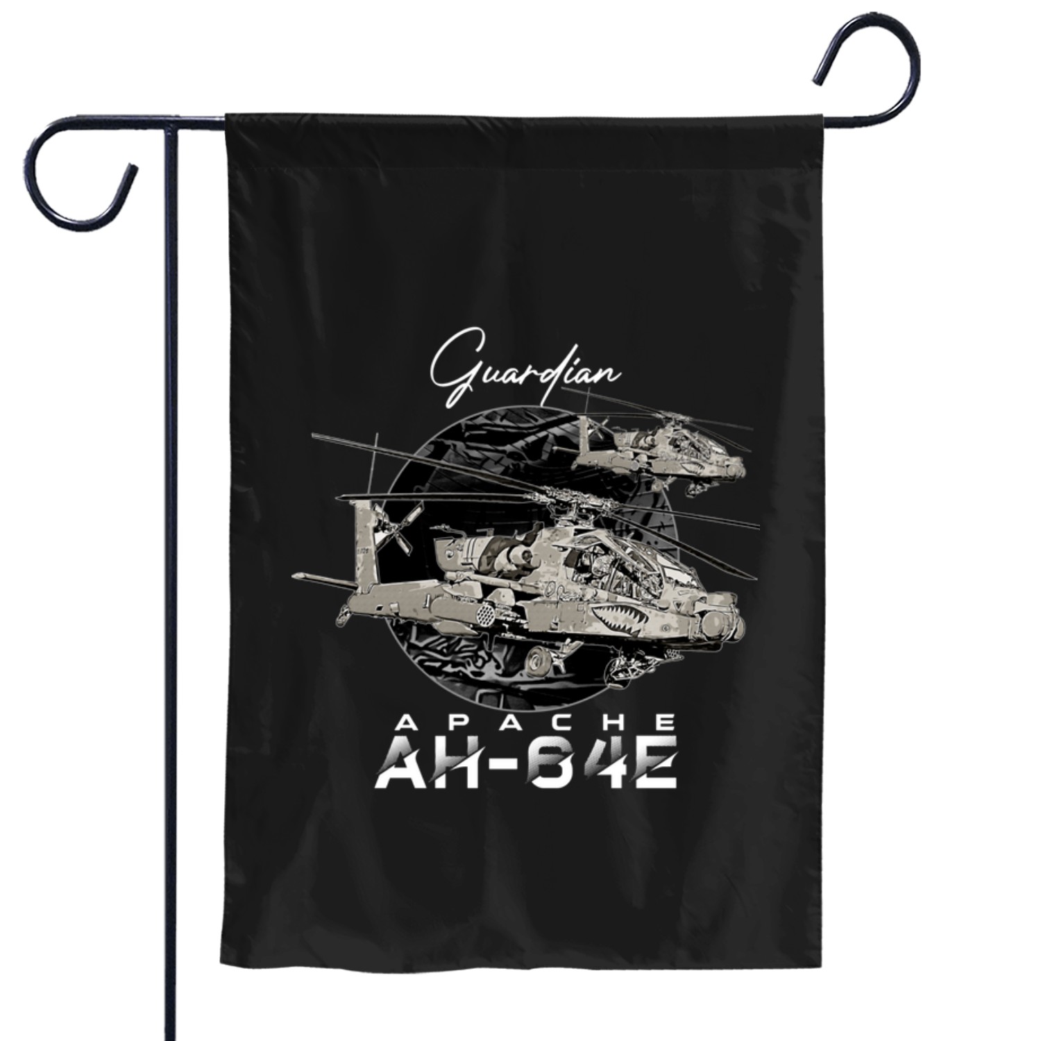 Ah64 Apache Helicopter Garden Flags