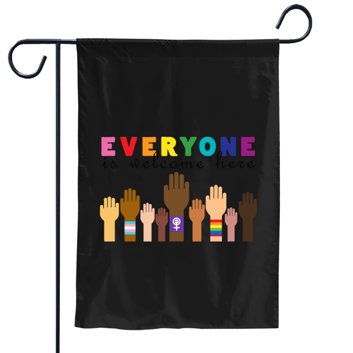 Everyone Is Welcome Here Garden Flags