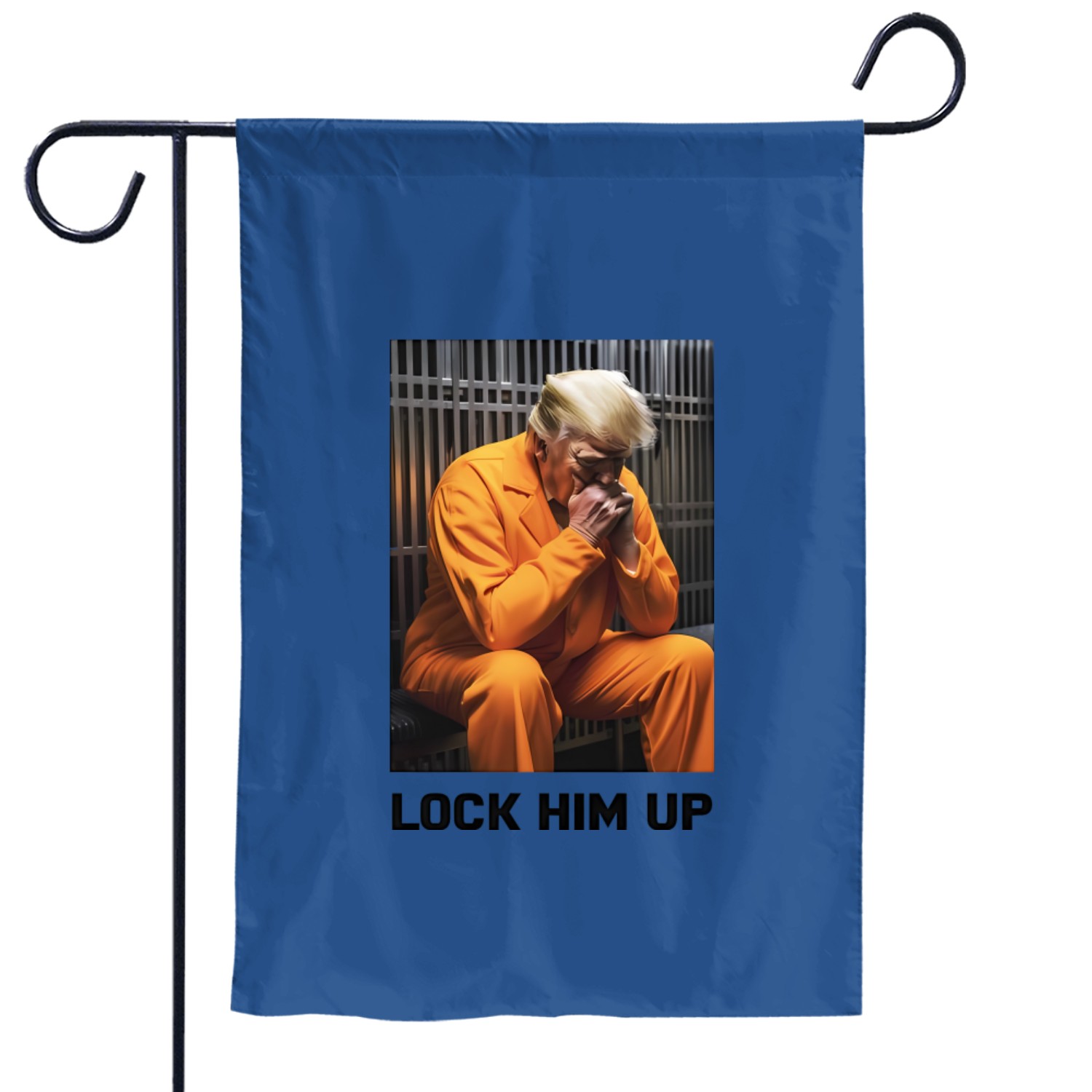 Lock Him Up Garden Flags