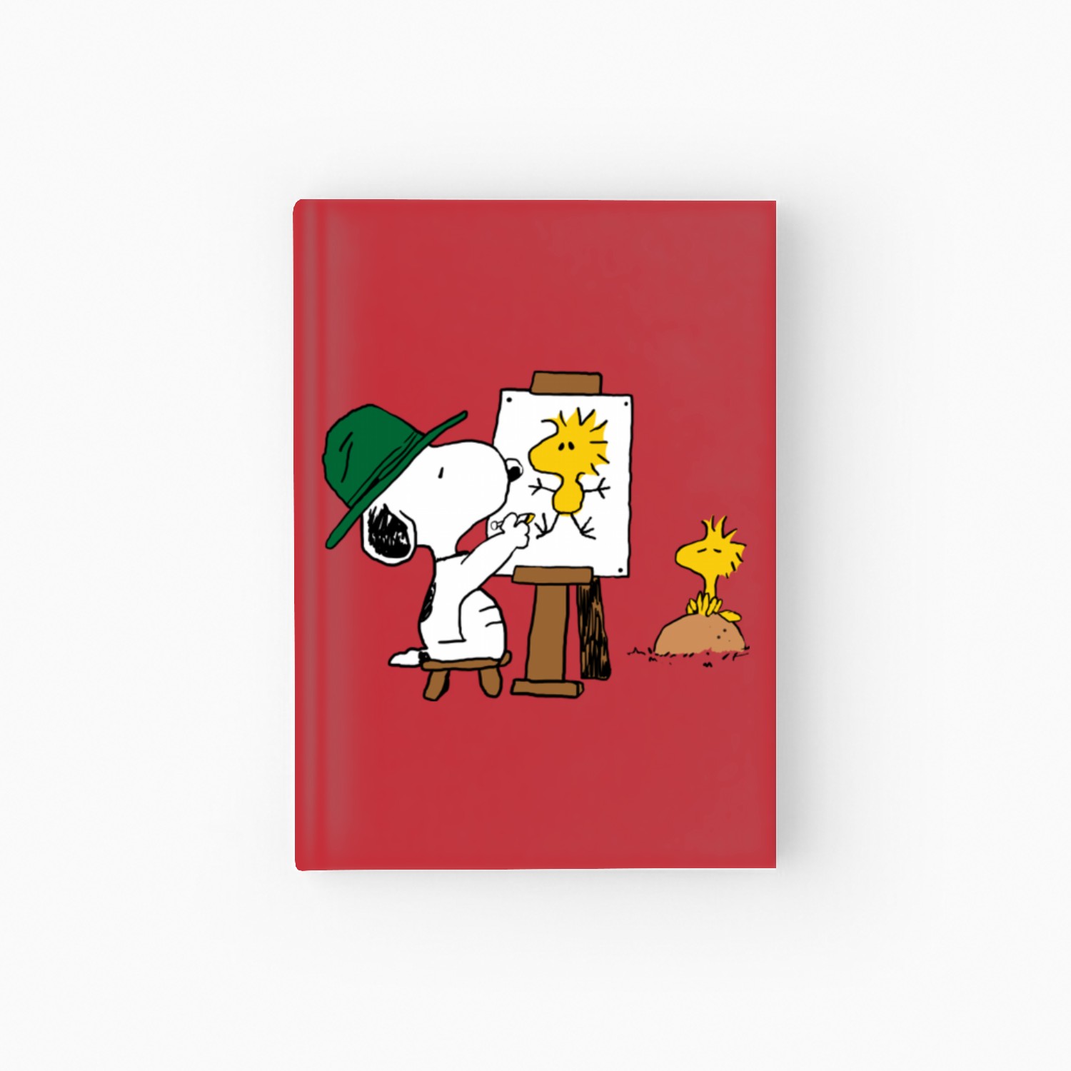Snoopy Painting Woodstock - Snoopy - Hardcover Journal