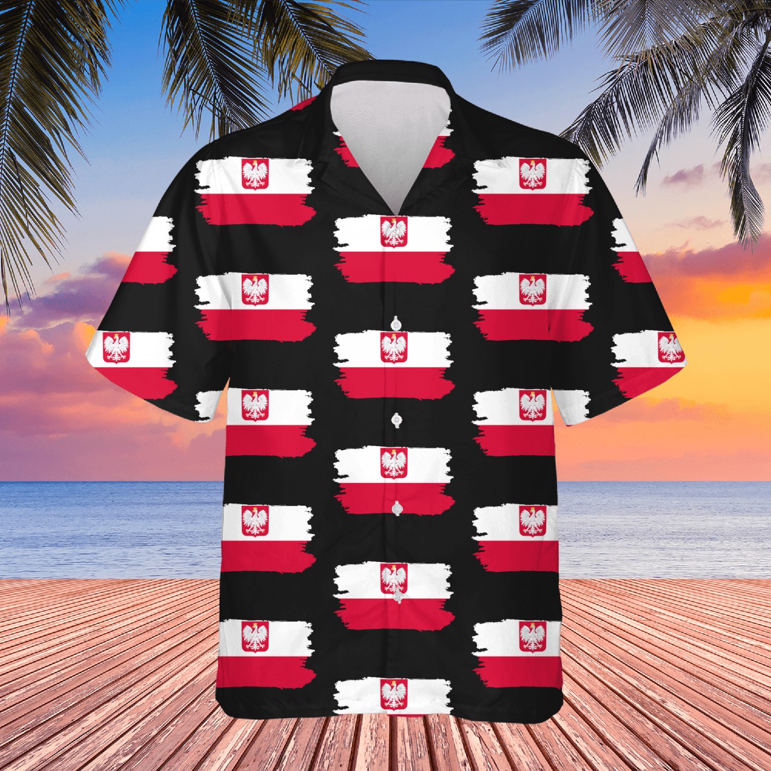 Poland Proud Flag Hawaiians