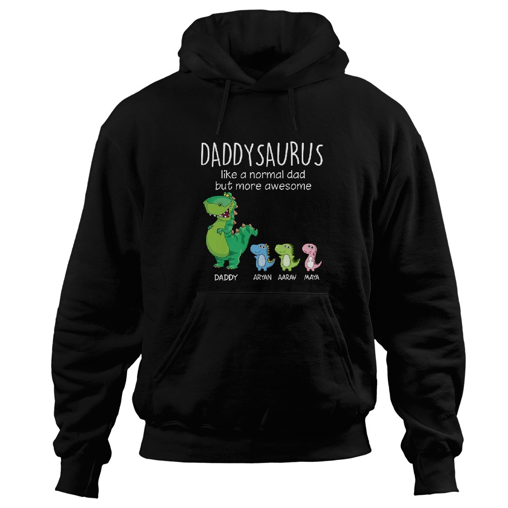 Grandpasaurus And Kids Personalized Hoodies