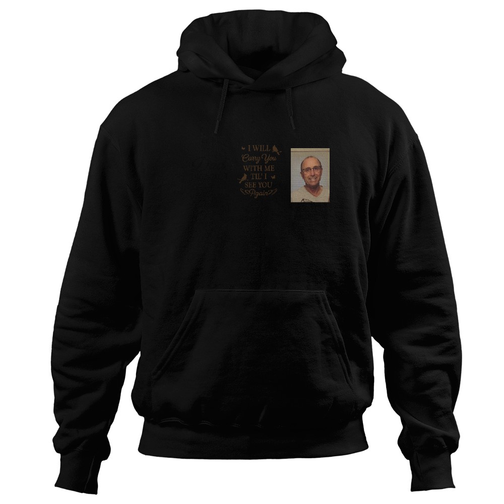 Discover I Will Carry You With Me - Personalized Leather Photo Keychain Hoodies