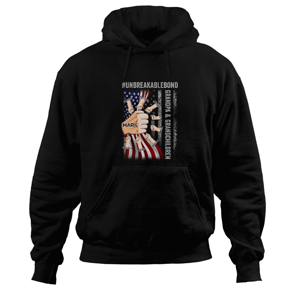 Discover Grandpa & Grandsons/Granddaughters Unbreakable Bond - Personalized Hoodies