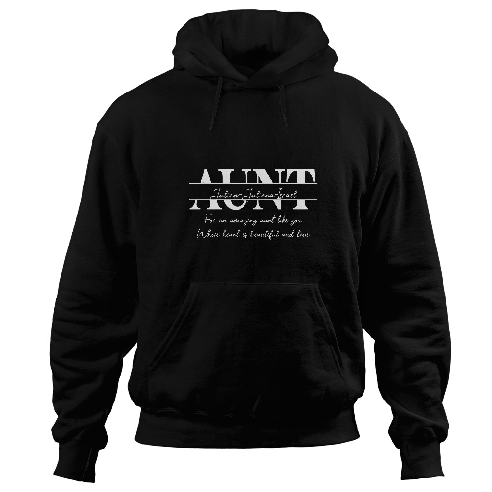 Discover For An Amazing Aunt Like You - Personalized Flower Shadow Box Hoodies