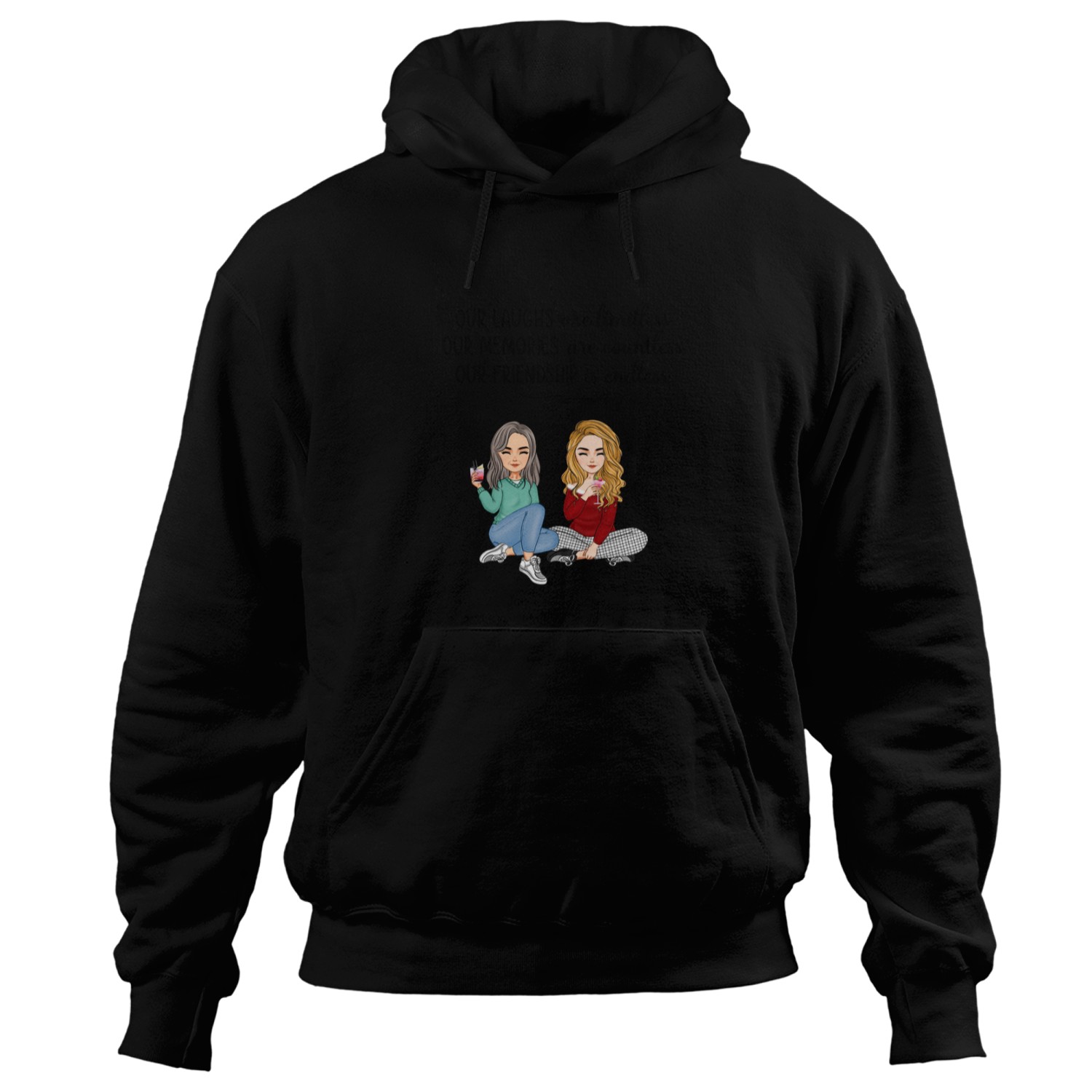 Discover Friends - Our Friendship Is Endless - Personalized Mug Hoodies