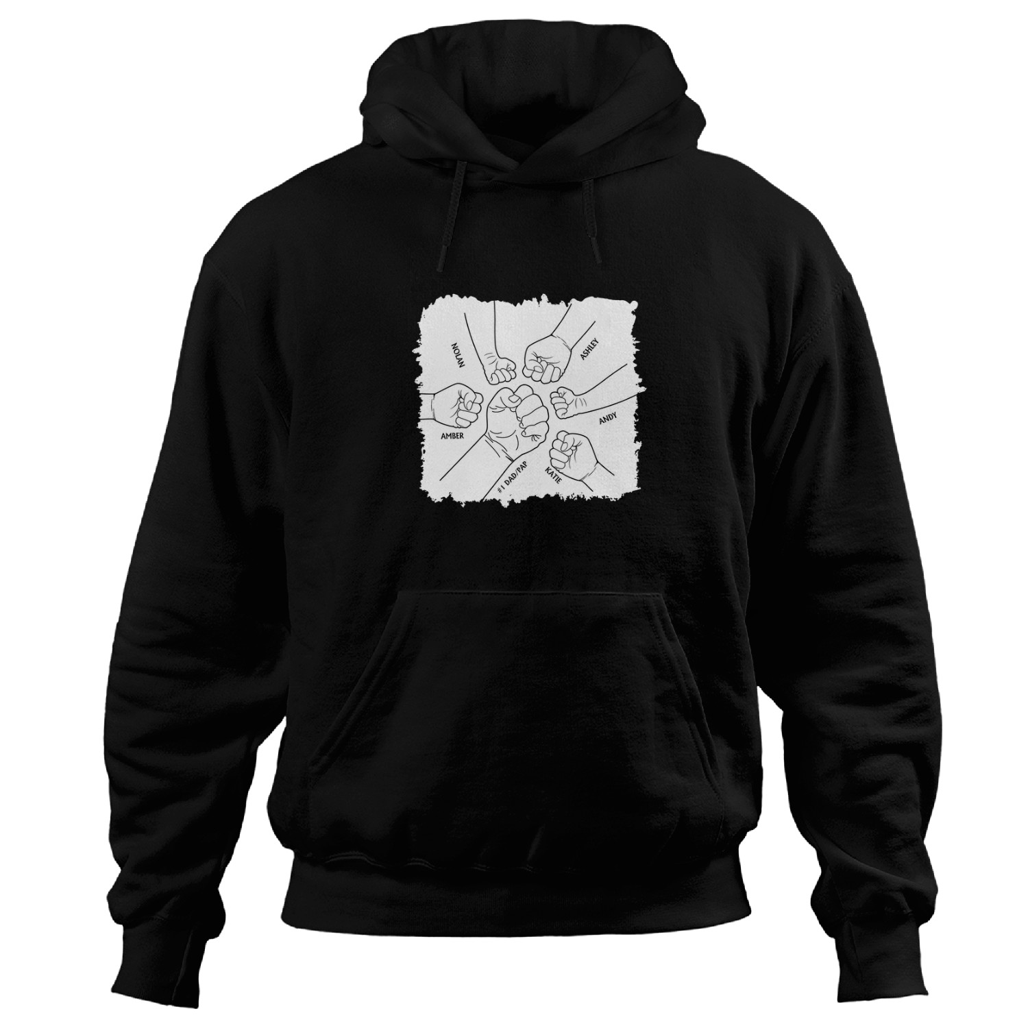 Discover Fist Bump Custom Father's Day Personalized Unisex Hoodies