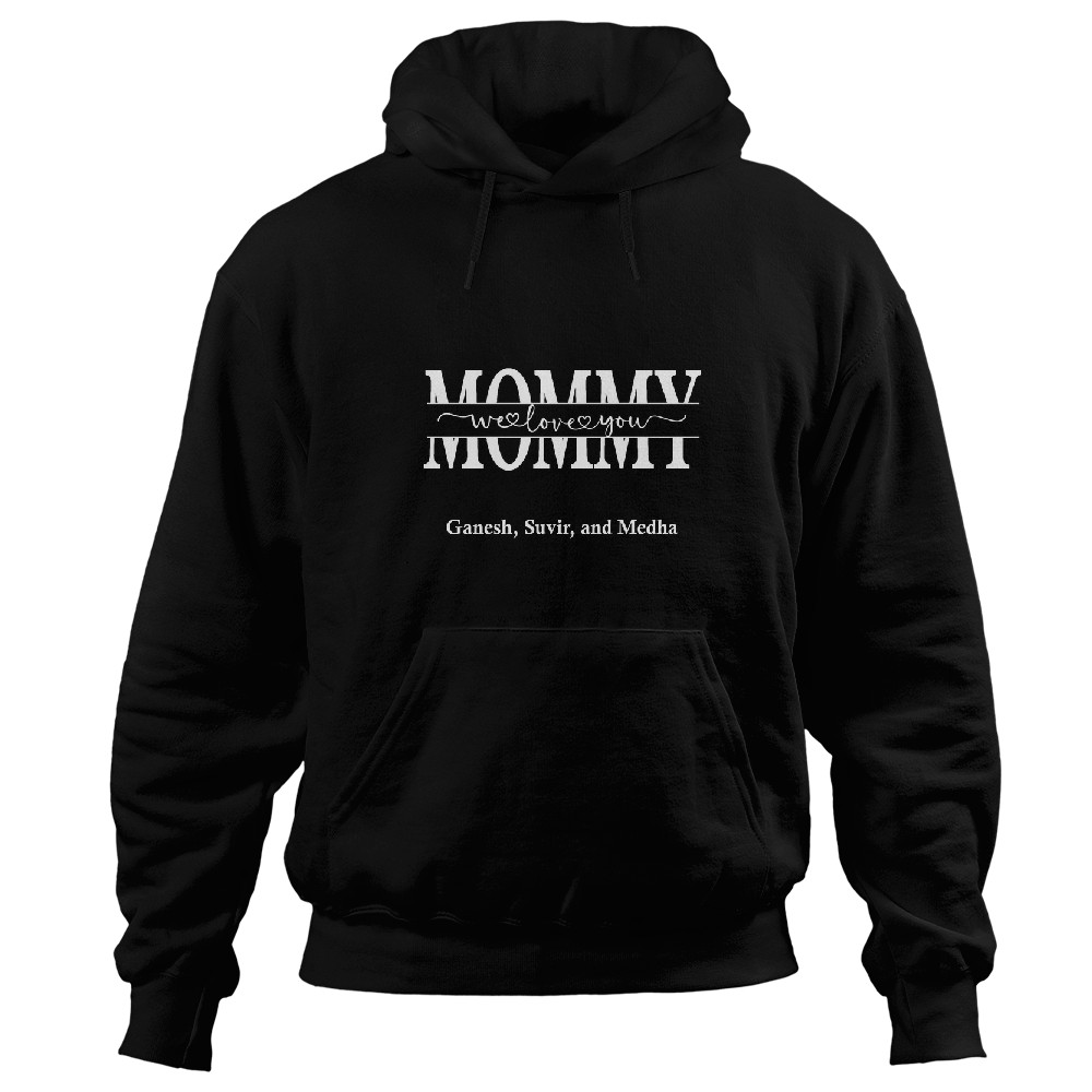 Discover Mom We Love You - Personalized Flower Shadow Box Hoodies
