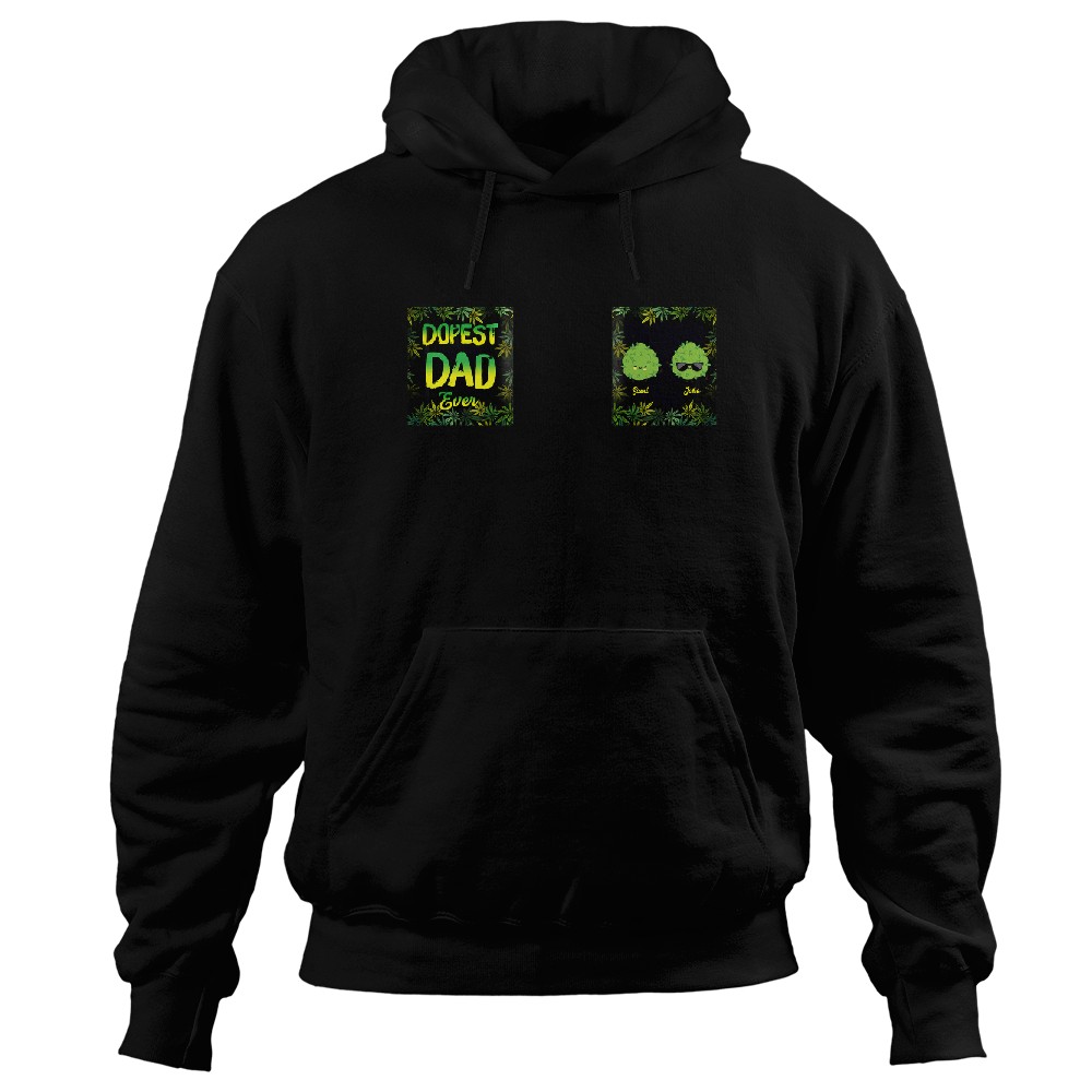 Discover Dopest Dad Ever - Personalized Weed Mug Hoodies