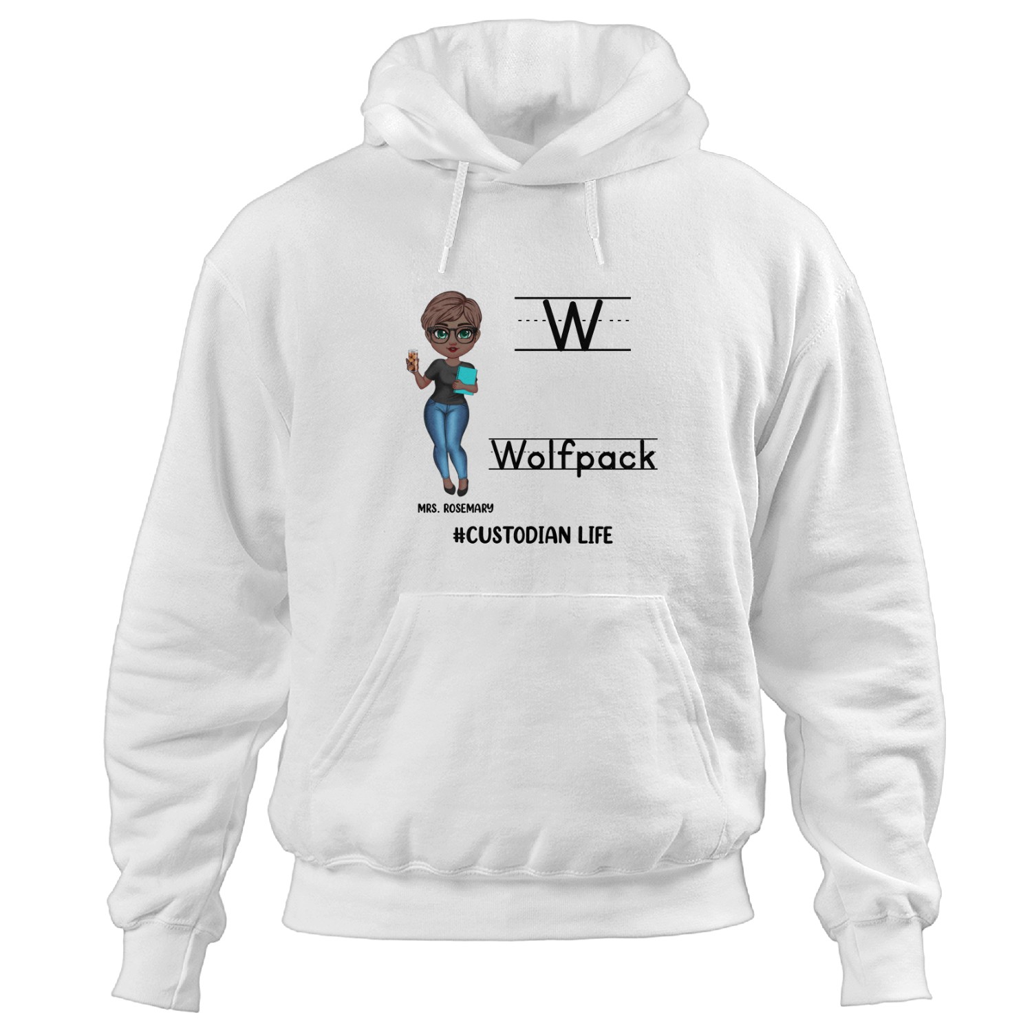 Personalized School Mascot Custom Teacher Hoodies, Custom Gifts For ...