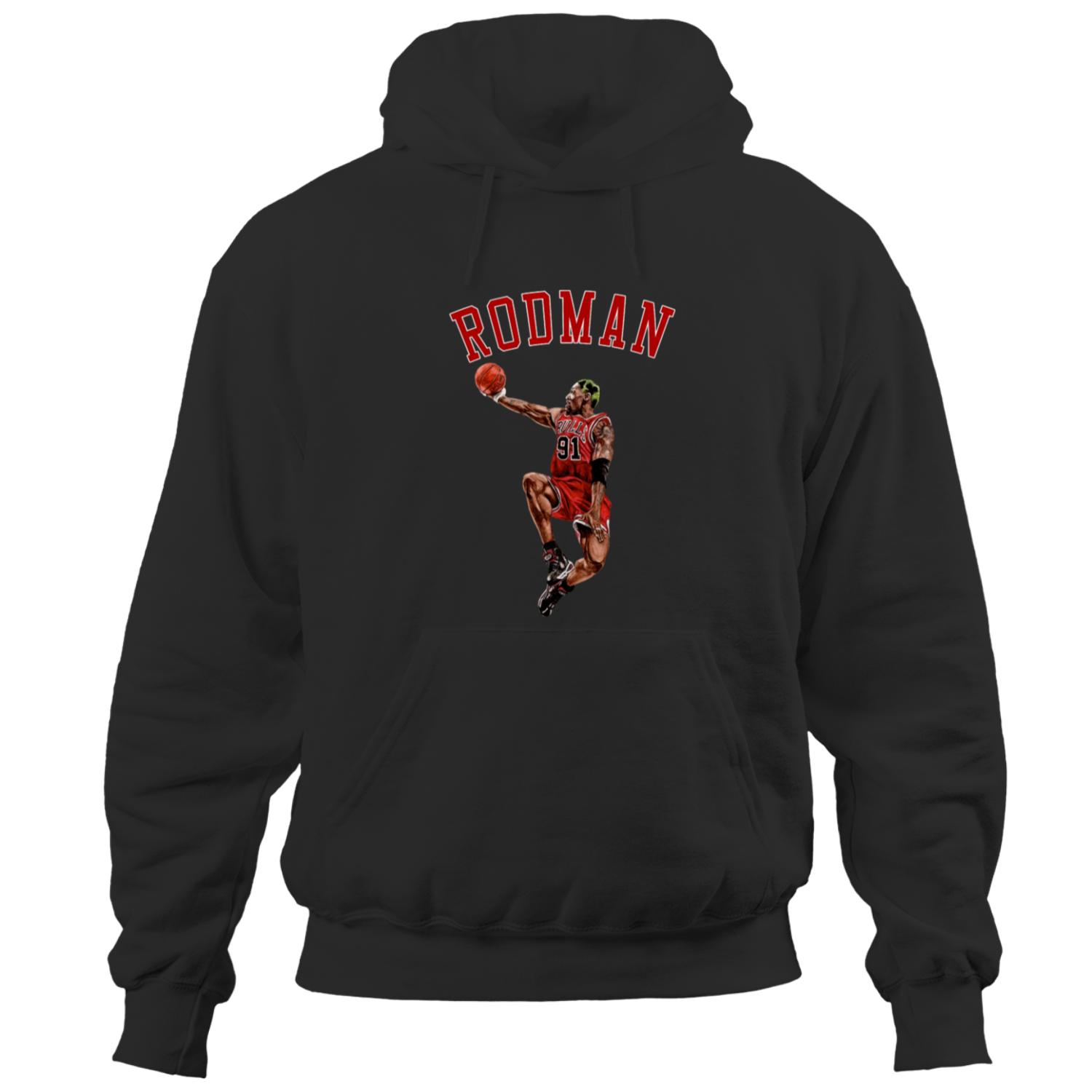 Rodman Red - Dennis Rodman - Hoodies