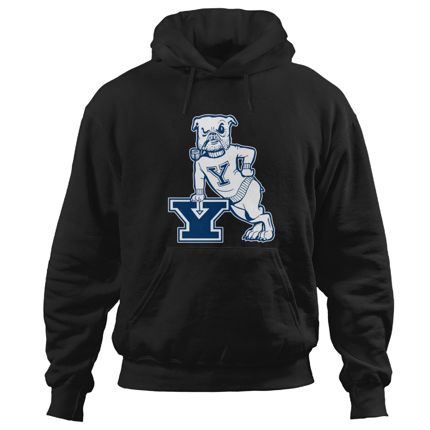 Yale Vintage Mascot Logo - Yale - Hoodies
