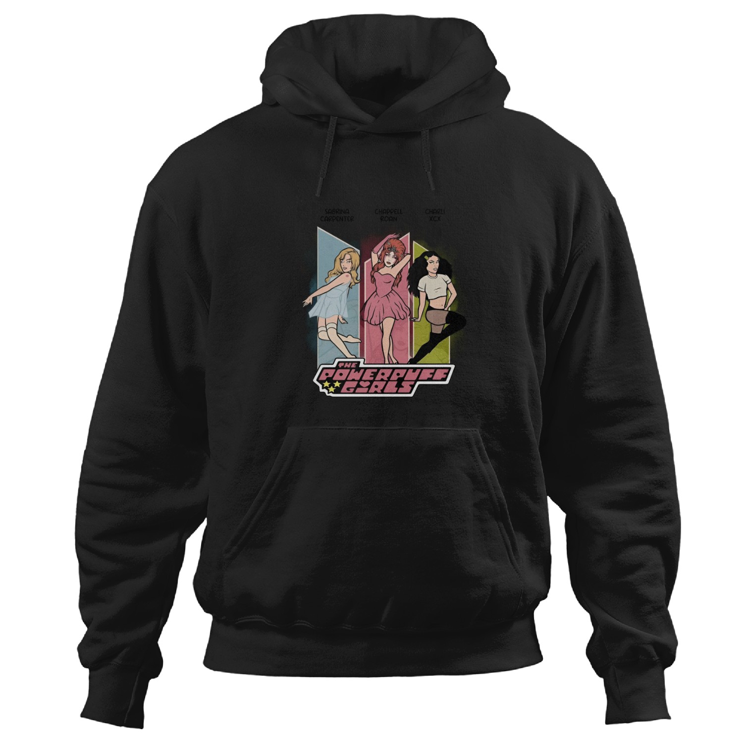 Chappell Roan, Charli Xcx & Sabrina Carpenter Powerpuff Girls Hoodies