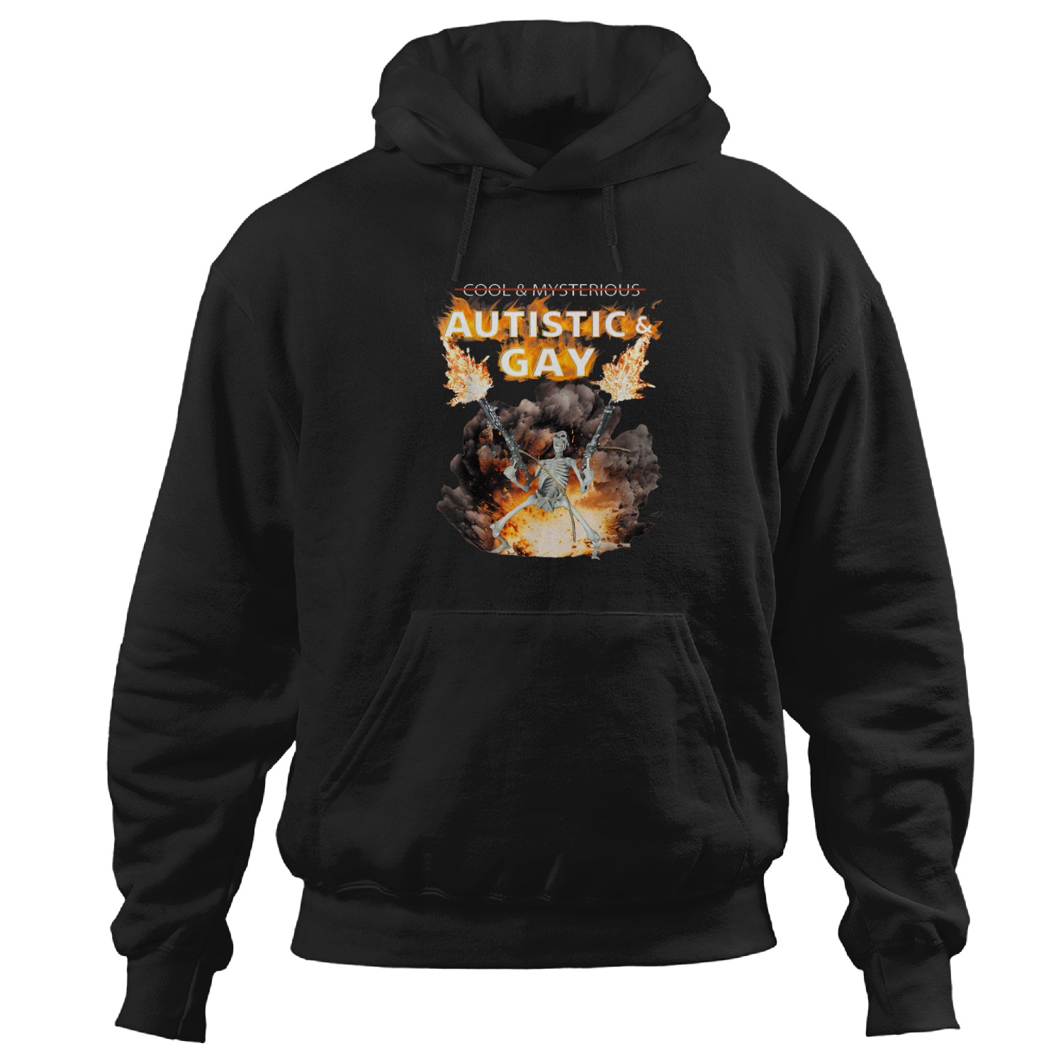 Autistic-and-gay-skeleton-funny-autism-skeleton-meme-t-shirt Hoodies