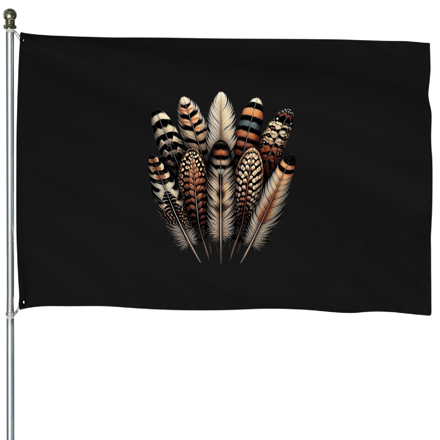Southwest Native American Indian Feather House Flags