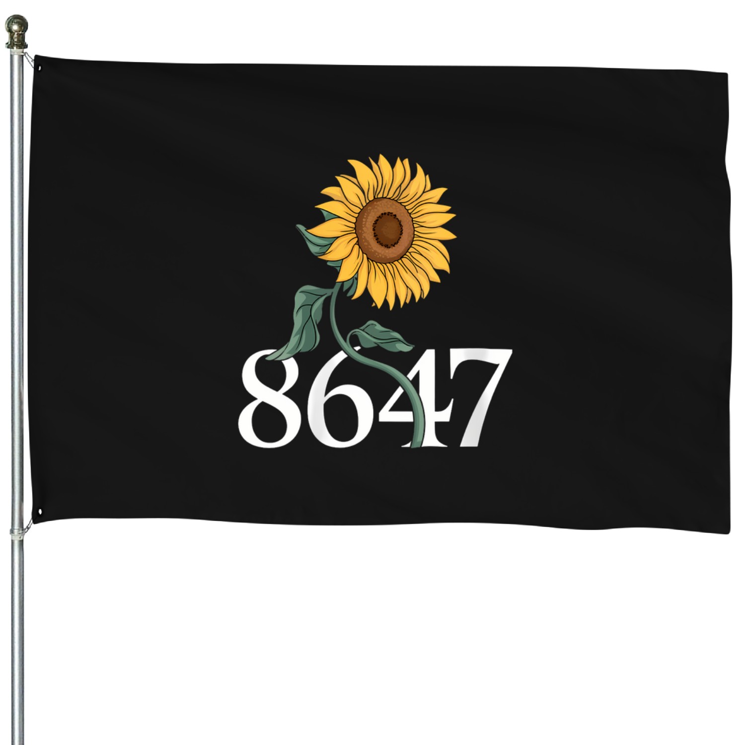 8647 Unflower 86 47 Floral Vneck House Flags