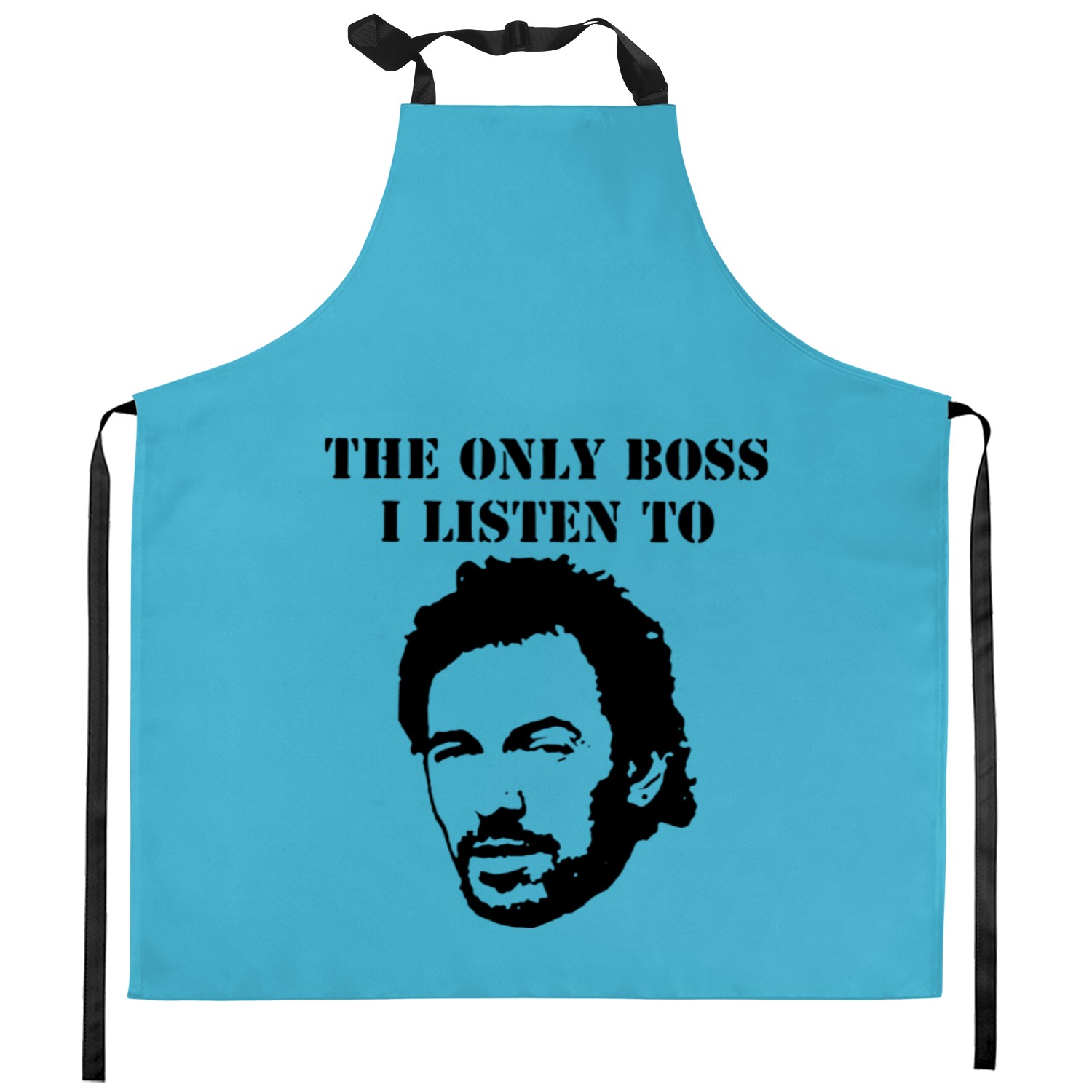 The Only Boss I Listen To Is Bruce Springsteen Kitchen Aprons
