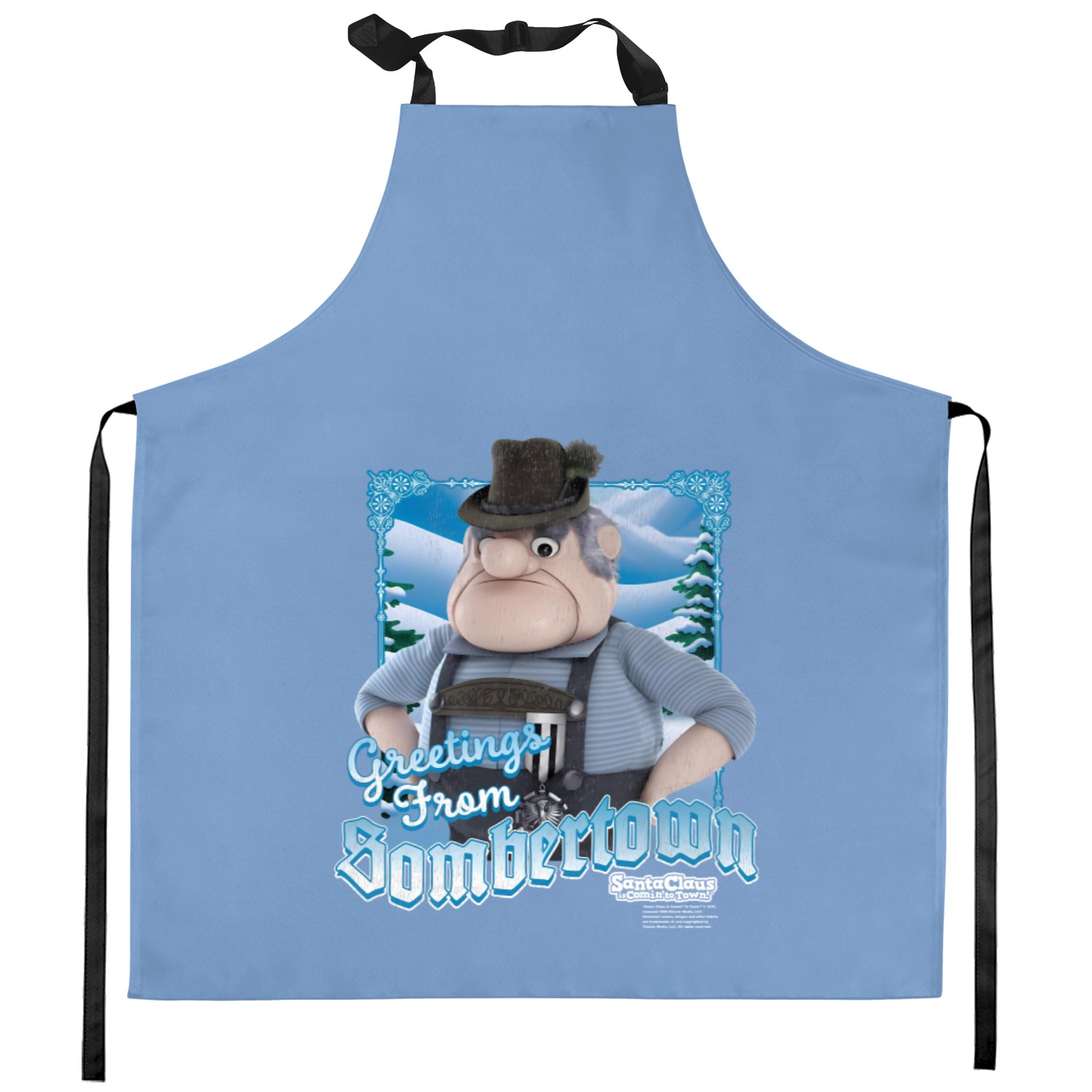 Burgermeister Meisterburger Kitchen Aprons Santa Claus Is Comin' To Town Men's Kitchen Aprons