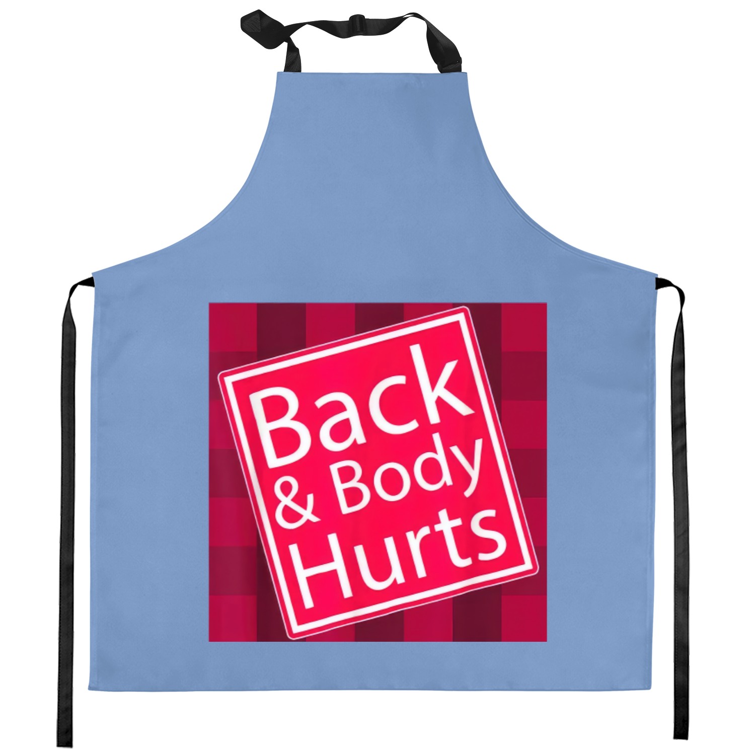 Back And Body Hurts Kitchen Aprons Funny Quote Yoga Gym Workout Gift Kitchen Aprons