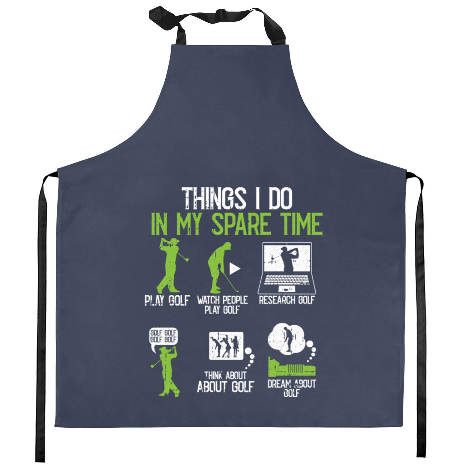 Things I Do In My Spare Time Golf Player Cool Kitchen Aprons