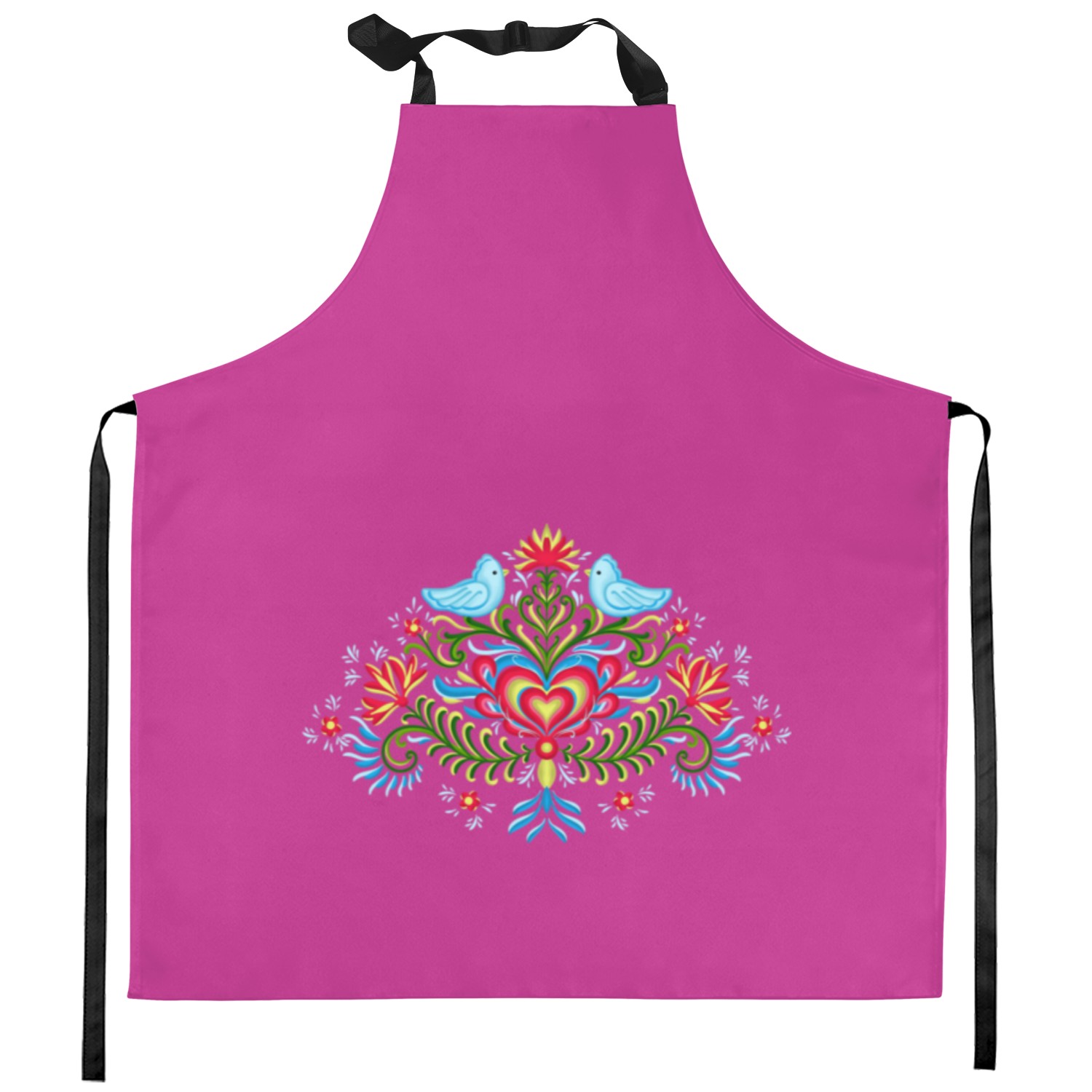 Scandinavian Norwegian Rosemaling Norway Women Bir Kitchen Aprons