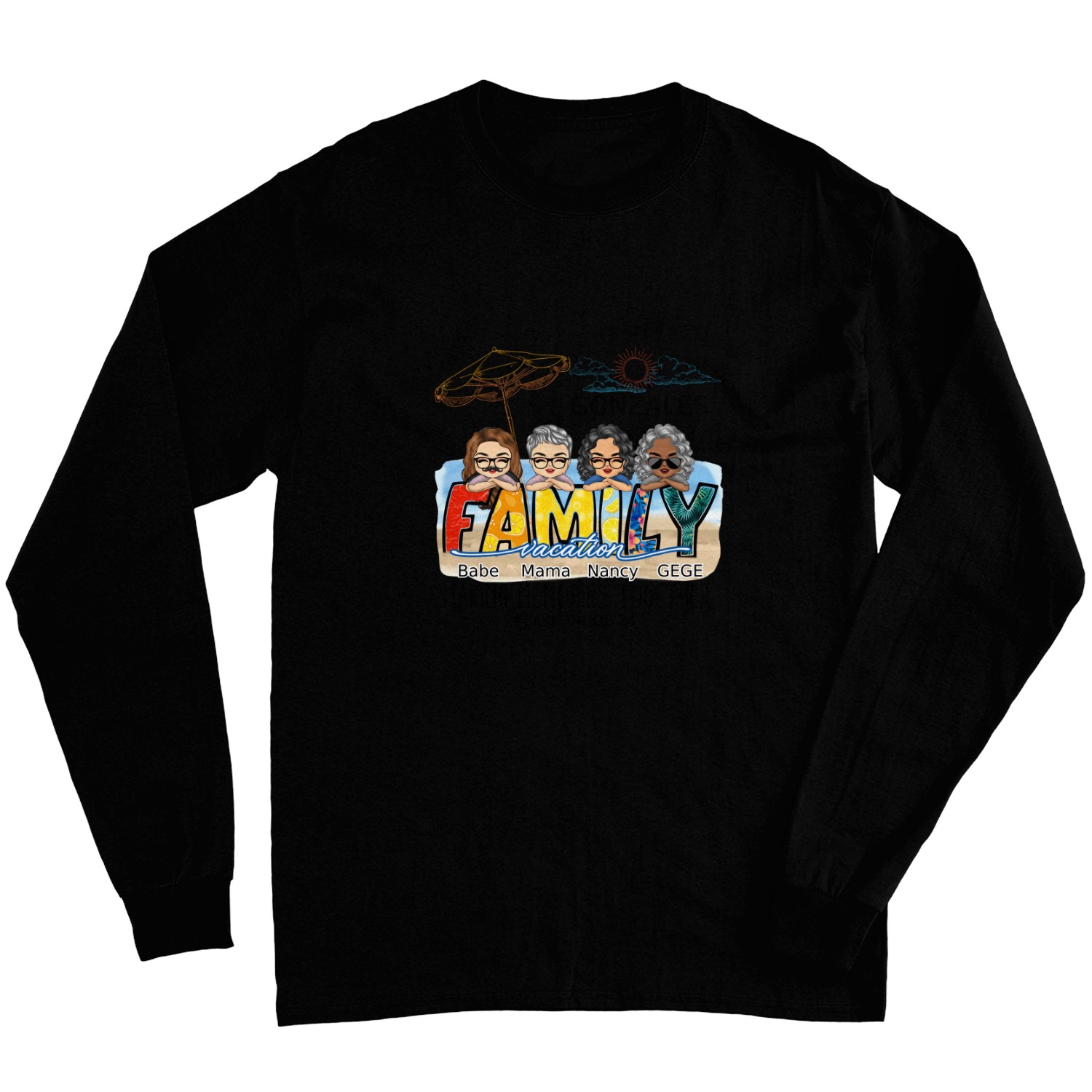 Discover Family Vacation Making Memories Together Personalized Unisex Long Sleeves