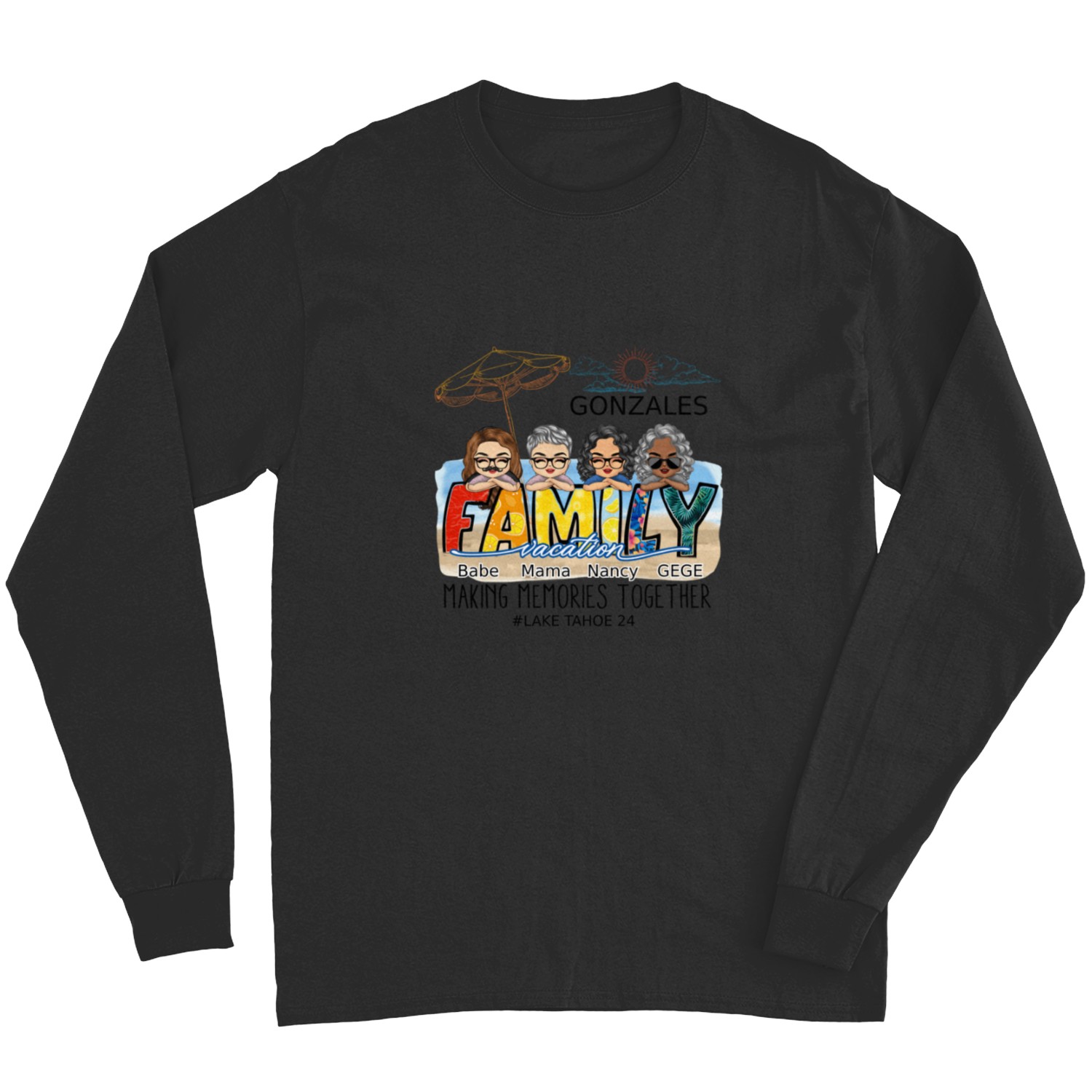 Discover Family Vacation Making Memories Together Personalized Unisex Long Sleeves