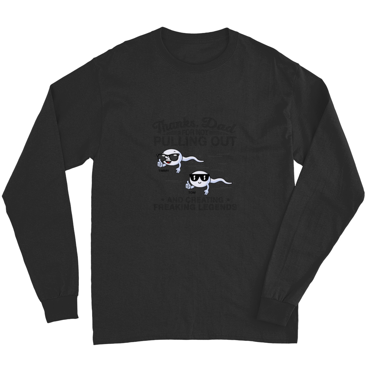 Discover Thanks Dad For Creating Freaking Legends  - Family Personalized Long Sleeves