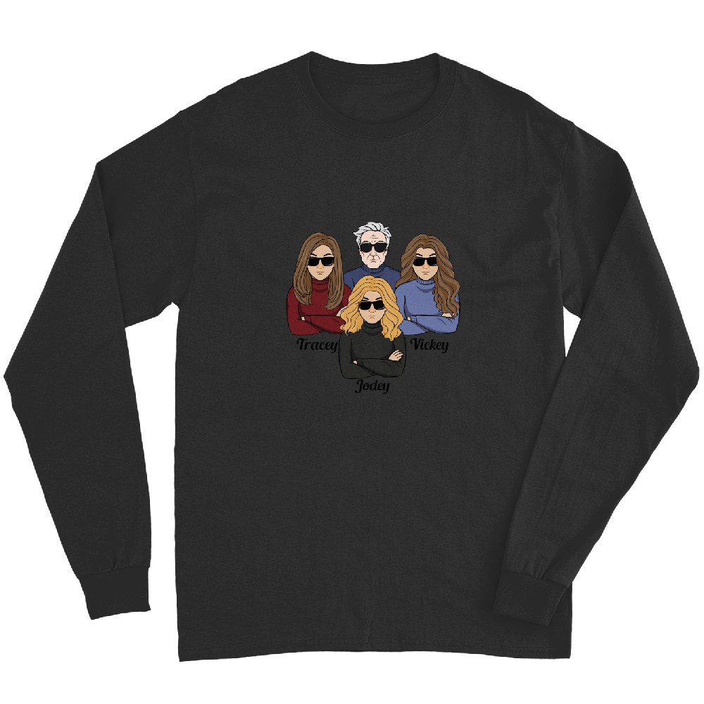 Discover Dad Of Girls #Outnumbered - Personalized Mug - Birthday, Christmas Gift For Father, Daddy, Dad, Girl Dad Long Sleeves