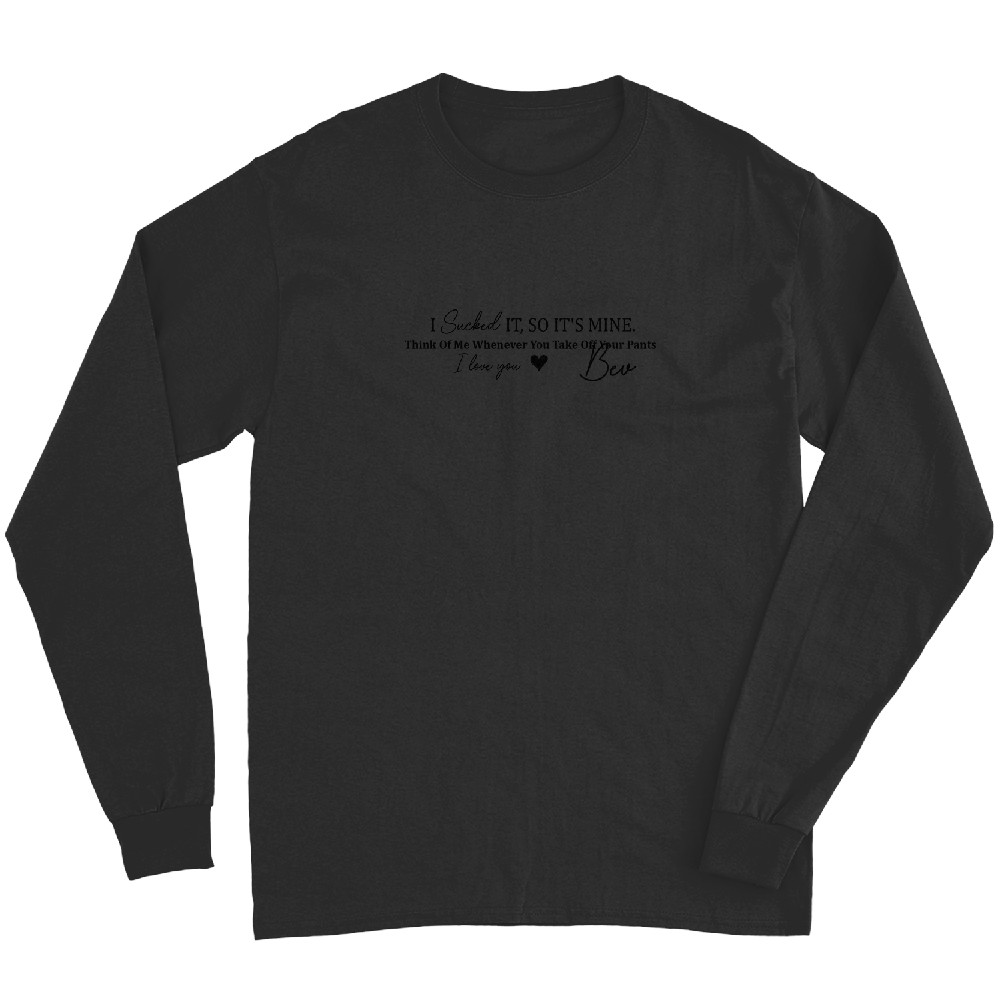 Discover I Licked It, So It's Mine - Personalized Engraved Leather Belt - Father's Day Gift For Dad, Husband Long Sleeves