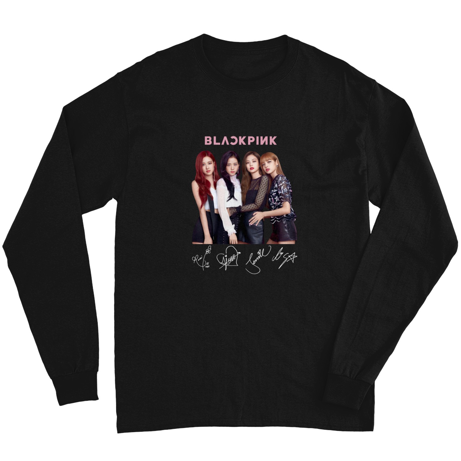 Blackpink Vintage 90s Long Sleeves, Hip Hop Long Sleeves, Blackpink Kpop Long Sleeves